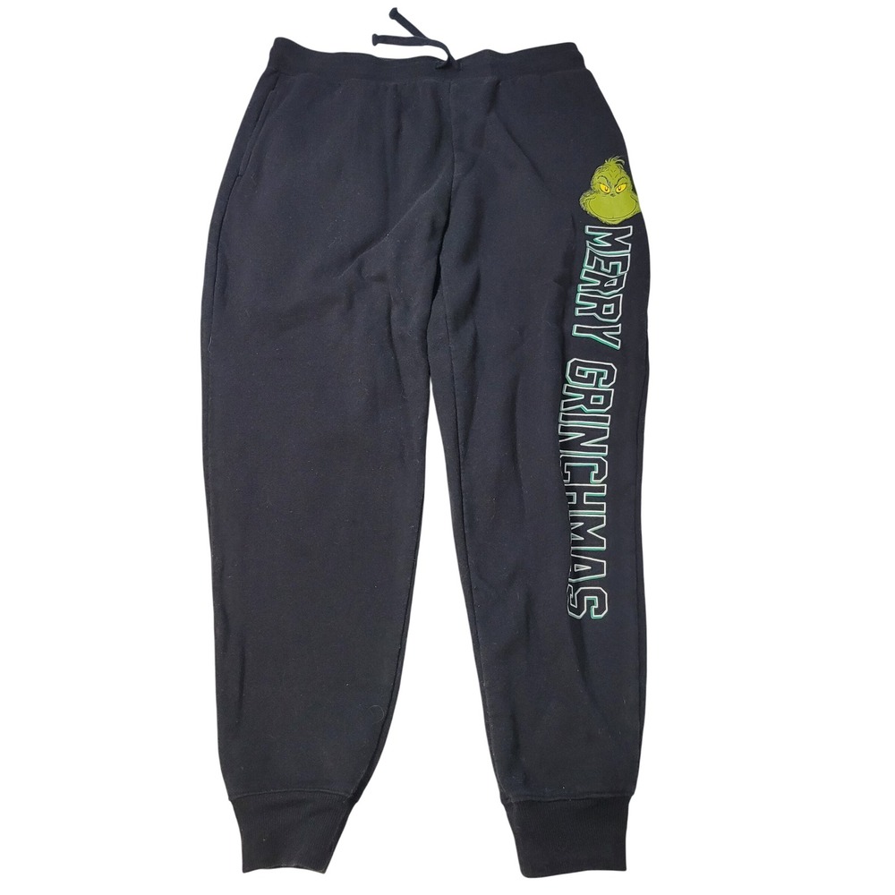 The Grinch Merry‎ Grinchmas Sweatpants Black Size L 11-13 Joggers